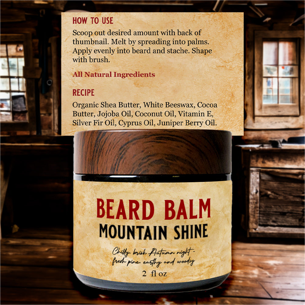Mountain Shine Beard Balm and Oil Kit